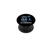 ALS Awareness I Wear Blue For My Papa Ribbon PopSockets PopGrip Adhesivo