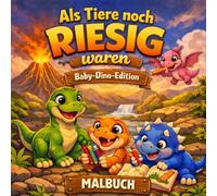 Als Tiere noch RIESIG waren - das Malbuch aus der Kindheit: Dinosaurier Ausmalbuch für Kinder, Erwachsene und Senioren - Fantasievolle Urzeitwelten zum Entspannen, Ausmalen und Abschalten