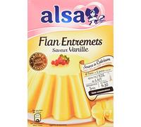 Alsa Flan de fusión con sabor a vainilla, paquete de 192 g