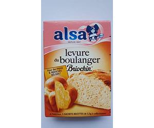 Alsa Levure du boulanger Briochin - Les 5 sachets, 28g
