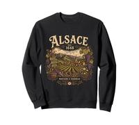 Alsace EST 1648 Región vinícola Francesa Viñedo de Alsacia Sudadera