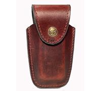 Alston Craig Funda de piel vintage [compatible con Victorinox Swiss Army Tool] [(5-8 capas) Huntsman, Swiss Champ, Hiker, Climber, Cybertool, Handyman] con trabilla para cinturón, color marrón