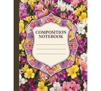 Alstroemeria Petal Academic Journal College Ruled: Vibrant Botanical Motif Professional Stationery for Precise Research and Detailed Lecture Notes