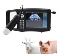 ALSUP Ecógrafo para Animales, Detector Veterinario Mano, Pantalla LED 5.6" con Sonda 3.5 MHz, para Gestación En Cerdas Y Ovejas