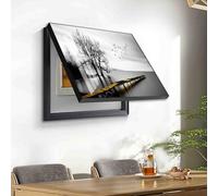 ALSUPEU Caja Medidor Eléctrico Pintura Decorativa, Ocultar Contador Tapa Decorativa Moderna Caja Eléctrica Contadores De Caja Cubierta Decoración Pinturas,001,40 * 30cm