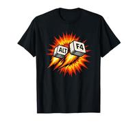 Alt F4 Funny Gamer Rage Quit Explosive Humor Camiseta