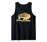ALT US National Park Resist Service Camiseta Bisonte Vintage Camiseta sin Mangas