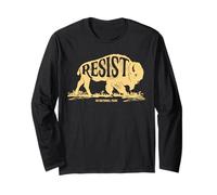ALT US National Park Resist Service Camiseta Bisonte Vintage Manga Larga