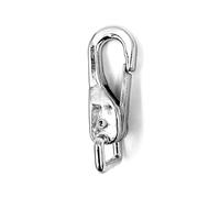 Alta calidad fabricación Trensenhaken Zrigelsnap Snaps Mosquetón Trensenkarabiner Scherenkarabinerhaken Pferd Druckguss niquelado Brass (4 unidades, niquelado plata)