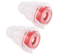 Alta Fidelidad 27dB Reducción de Ruido Anti Ruido Tapones para los Oídos Drummer Concert Party Kit de Protección Auditiva (Rojo)