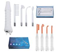 Alta Frecuencia Maquina de Cuidado de la Piel, Set portátil de alta frecuencia, Portátil Alta Frecuencia Facial Belleza para tratamiento de acné alopecia reducción de arrugas (5 piezas, ozono)