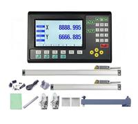 Alta Precisión 5um/1um 2 ejes LCD Dro Set fresado Digital y 2 uds escala lineal codificador Digital regla(0.005mm complete set)