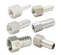 Alta presión 1/20.3 cm 1/10.2 cm 3/20.3 cm 1/5.1 cm 3/10.2 cm BSPP hembra para adaptarse a tubo I.D 6/8/10/12/14/16/20/25 mm 304 acero inoxidable hexagonal (14 mm, 3/20.30.3 cm) cm / 0,