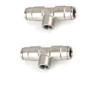 Alta presión 3/8 "9.52 mm Bloqueo deslizante de la interfaz Conector rápido Codo de la junta recta Boquillas del sistema del sistema del asiento del asiento (co 1/8 inner wire + 2 interfaces 5 piezas