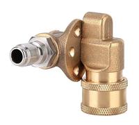 Alta presión Nozzle Quick Connect de 1/4 pulgadas | 5 Level ajustable Ángulo 45° 90° | Copper Car Wash Nozzle for Undercarriage/Wheels/Gutters | Long - lasting Quick Connect