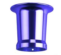 Alta resistencia para Velocity Stack para carburador PWK PE VM de 21-26 mm, embudo de admisión de aleación de aluminio CNC, parte del motor, actualización de motocicleta todoterreno, oro (azul)