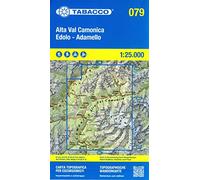 Alta Val Camonica, Edolo, Adamello 1:25.000. Ediz. italiana, inglese, francese e tedesca: 079 (Carte topografiche per escursionisti)