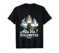 Alta Via 1 Dolomites Italy tre Cime Hiking Trail Camiseta
