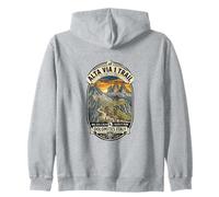 Alta-Via-1 Trail Hiking Venture Badge, Dolomitas, Italia Sudadera con Capucha