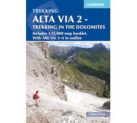 Alta Via 2 - Trekking in the Dolomites: Includes 1:25,000 map booklet. With Alta Vie 3-6 in outline
