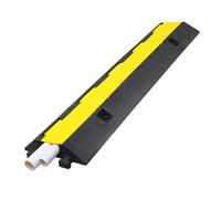 Alta Visibilidad Pasacables Suelo, Modular Pasacables, Doble Canal Cubre Cables Suelo, para Protección de Cables en Escuelas y Escenarios