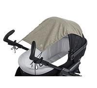 Altabebe (AL7011-22) Toldo universal con protección UV 50+ para cochecito de bebé, protección solar resistente al desgarro, para enrollar, color: beige