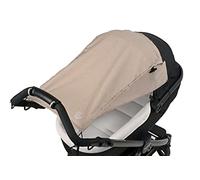 Altabebe (AL7013-22) Toldo universal con protección solar lateral UV 50+ para cochecito de bebé, protección solar resistente al desgarro para enrollar, color: beige mezcla
