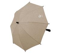 Altabebe Parasol universal para cochecito y silla de paseo - Protección UV 50+ / 73 cm de diámetro - Sombrilla flexible con soporte universal para tubos redondos y ovalados - Beige