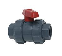 ALTADEX 9080 Válvula de esfera de P.V.C., Negro/Rojo