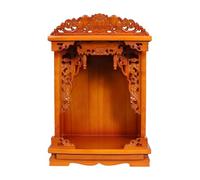 Altar Budista Mesa de ofrenda de Madera Maciza for el hogar, Moderna y Simple, Estilo Antiguo, For Decoración Del Hogar, Adornos, Altar, Dios De La Riqueza, Incienso(Orange,42*27*52cm/16*10*20in)