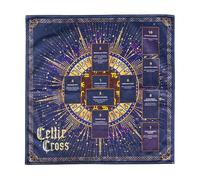 Altar Cloth - Tarot Tapestry for Divination | Thickened Velvet Fabric with Gold Embroidered Borders & Heat Insulated Backing for Cave Rooms, Wall Decor, Kitchen Dining and Meditation
