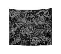Altar Cloth Zodiac Witchcraft Alter Tarot Spread Top Cloth Wiccan Square Spiritual Sacred Cloth 51 X 59 Inches