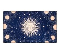 Altar de fases lunares, tela de tarot grande, cuadrado de 24 pulgadas, tapete ritual espiritual, material suave resistente, diseño portátil fácil de limpiar para meditación, adivinación, astrología pa