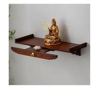 Altar del santuario de Buda montado en la pared, mesa de oración de bambú, estantes de madera para sala de estar y dormitorio, diseño que ahorra espacio para zonas de esquina