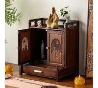 Altares vintage para escritorios, mesas de altar budistas para iglesias con estante retráctil, altares de meditación y sacrificios para santuarios, mesas con estatuas de Buda para hogares y templos.