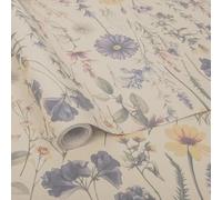 Altarho Rollo de papel de regalo de papel de estraza floral para mujeres y niñas, diseño de flores silvestres, para cumpleaños, boda, día de la madre, despedida de soltera, compromiso, total 28.5 pies