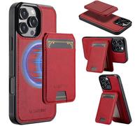 Altartar Funda magnética para iPhone 15 Plus con compartimento para tarjetas, [compatible con Mag-Saf] Funda para iPhone 15 Plus con soporte, resistente a los golpes, funda de piel con tapa