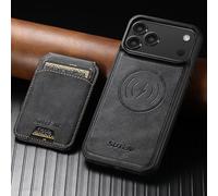 Altartar Funda magnética para iPhone 15 Plus con compartimento para tarjetas, [Compatible con Mag-Safe] Funda de piel magnética con soporte, resistente a los golpes, protección de la cámara, color