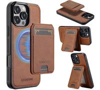 Altartar Funda magnética para iPhone 15 Pro Max con compartimento para tarjetas, [Compatible con Mag-Safe] Funda para iPhone 15 Pro Max con soporte, resistente a los golpes, funda de piel con tapa