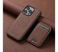 Altartar Funda magnética para iPhone 17 Pro con compartimento para tarjetas, funda magnética para tarjetas de crédito con soporte, piel resistente a los golpes, funda protectora para iPhone 17 Pro