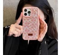 Altartar Funda para iPhone 15 Pro con purpurina, funda de silicona para iPhone 15 Pro Sparkle Diamant Mujer Case Ultrafina Lujo Blingling Bumper Cover Niñas Rosa
