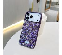 Altartar Funda para iPhone 17 Air con purpurina, funda de silicona para iPhone 17 Air Sparkle Diamant Mujer Ultrafina Protector de Cámara Case Luxury Bumper Cover Girchen-Lila