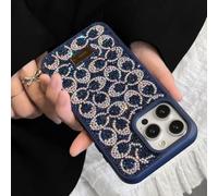 Altartar Funda para iPhone 17 Pro con purpurina, funda de silicona para iPhone 17 Pro Sparkle Diamant Mujer Case Ultrafina Lujo Blingling Bumper Cover Niñas Azul