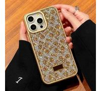 Altartar Funda para iPhone 17 Pro Max con purpurina, funda de silicona para iPhone 17 Pro Max Sparkle Diamant Mujer Case Ultrafina Lujo Blingling Bumper Cover Girl, Dorado