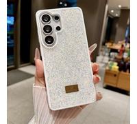 Altartar Funda para Samsung Galaxy S24 Ultra con purpurina, de silicona para Samsung S24 Ultra Sparkle Diamant Mujer Ultrafina Luxury Case Protector de Cámara Bumper Cover Niza-Blanco