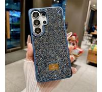 Altartar Funda para Samsung Galaxy S24 Ultra con purpurina, de silicona para Samsung S24 Ultra Sparkle Diamant Mujer Ultrafina Luxury Case Protector de Cámara Bumper Cover Niza-Azul Oscuro