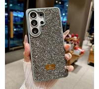 Altartar Funda para Samsung Galaxy S24 Ultra con purpurina, de silicona para Samsung S24 Ultra Sparkle Diamant Mujer Ultrafina Luxury Case Protector de Cámara Bumper Cover Niñas Plata