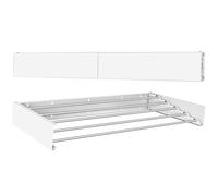 Altaudia Tendedero Extensible de Pared 100cm Antioxidante - Invisible y Plegable con 5 Tubos de Aluminio, Extensible 9.5-50cm, Instalación en Pared Interior o Exterior, Instala sin Dificultad