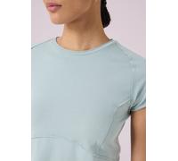 Altavia Studio, Camiseta Cropped Con Costuras Visibles Altavia Studio, Mujer, Azul Cielo, Talla: 38