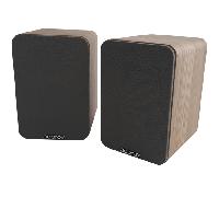 APPROX - Altavoces AUTOAMPLIFICADOS APPSPK02 - Caja Madera - 30W+30W RMS - Bluetooth - RCA - COAXIAL - OPTICA - USB - Mando A Distancia (Roble)